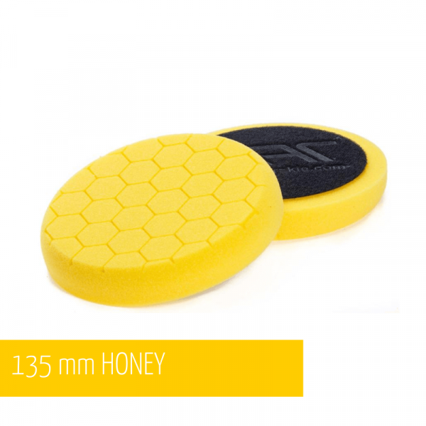 NAT Honey Żółta Średnia gąbka polerska 135mm