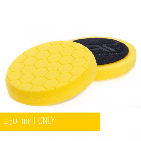 NAT Honey Żółta Średnia gąbka polerska 150mm