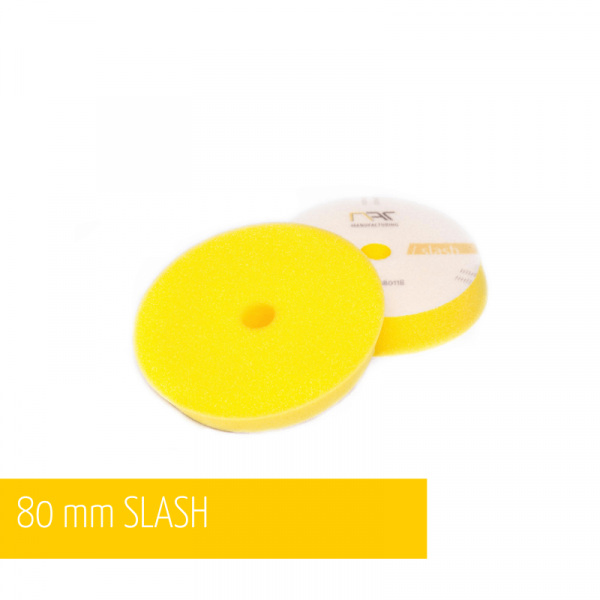NAT Slash DA Żółta Średnia gąbka polerska 80mm