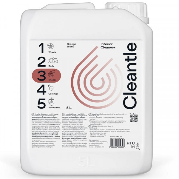 Cleantle Interior Cleaner Plus 5L