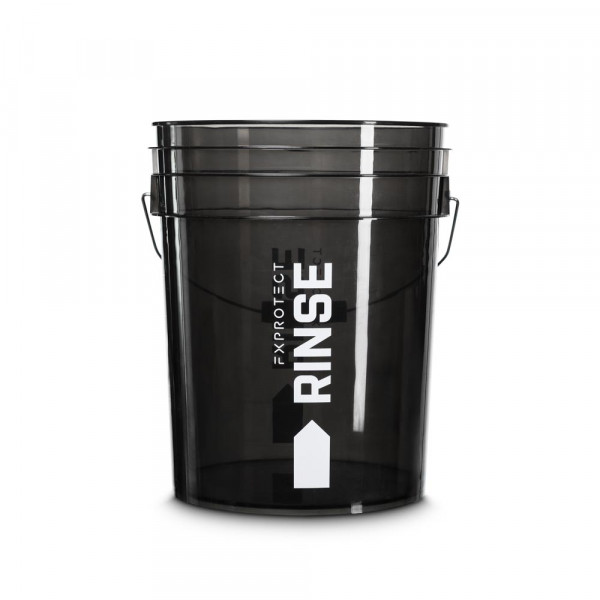 FX Protect Wash Bucket RINSE Black 20L - wiadro detailingowe do mycia