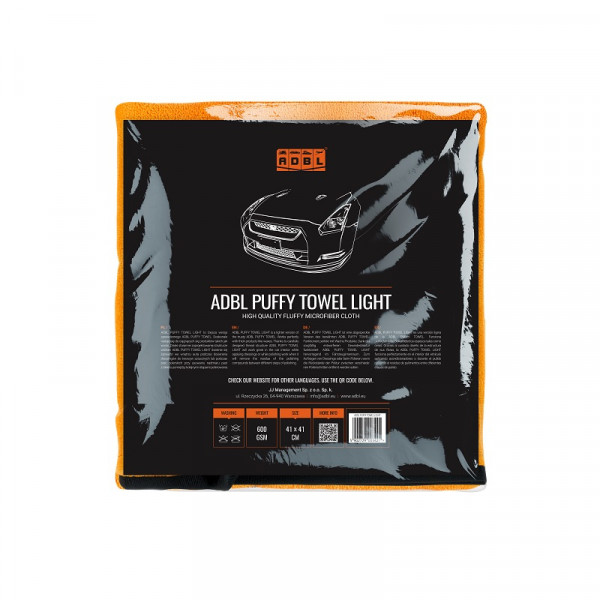 ADBL Puffy Towel Light 41x41cm 600GSM