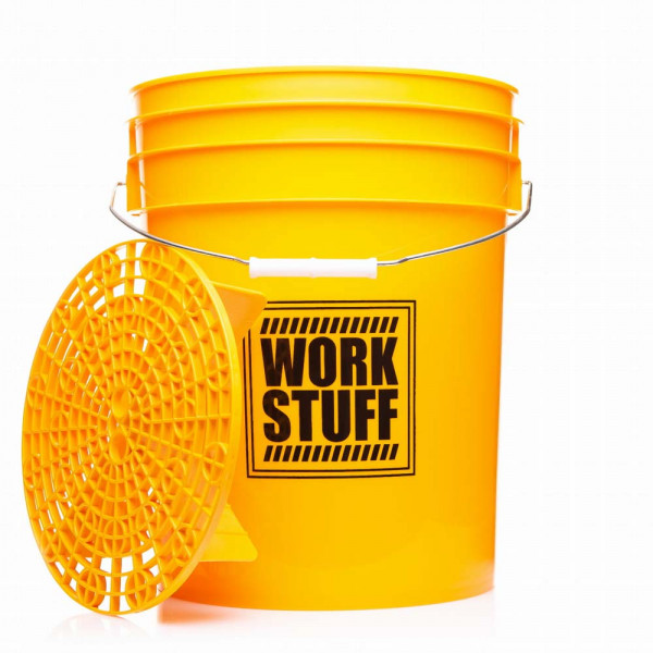 Work Stuff Detailing Bucket Yellow Wash + separator