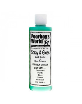 Poorboy's World Spray & Gloss 473ml Quick Detailer
